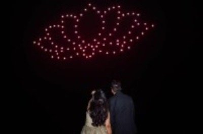 Drone Show Wedding “Divya & Aayush” di Samabe Resort Bali, Pertunjukan Drone Show yang Memadukan Cinta dan Tradisi India
